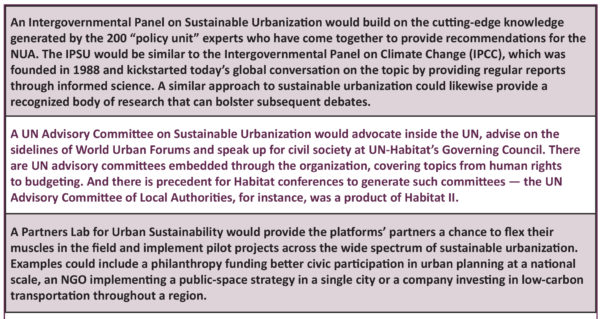GAP proposals Post-Habitat 3 implementation structures